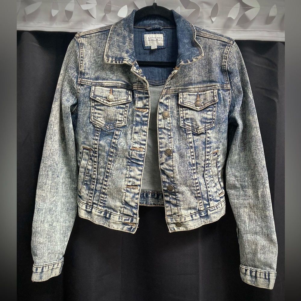 Vintage 90s Jean Jacket I Love H81
